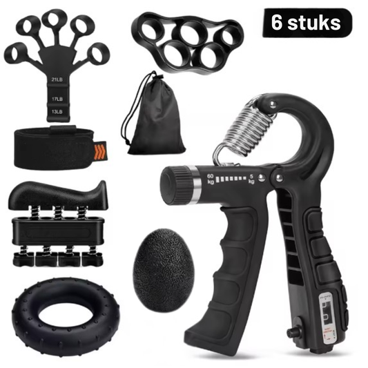 Van Zwakke Grip naar Sterke Handen – 6-delige Griptrainer