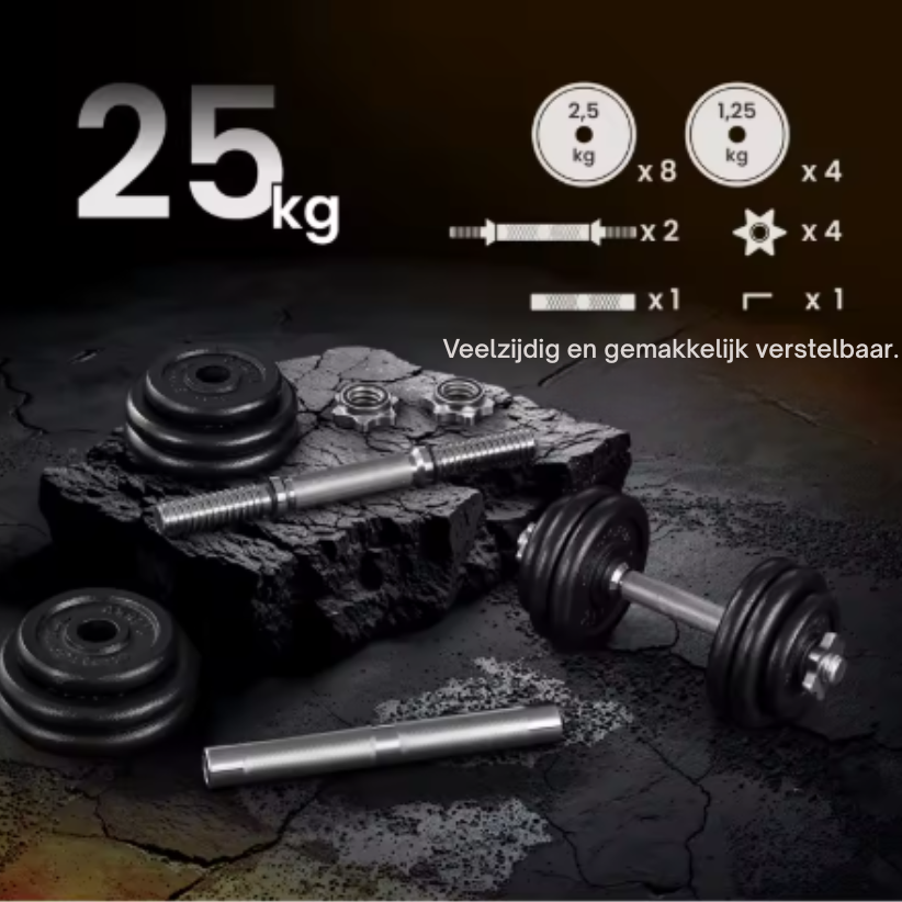 Alles in één halterset voor thuis
